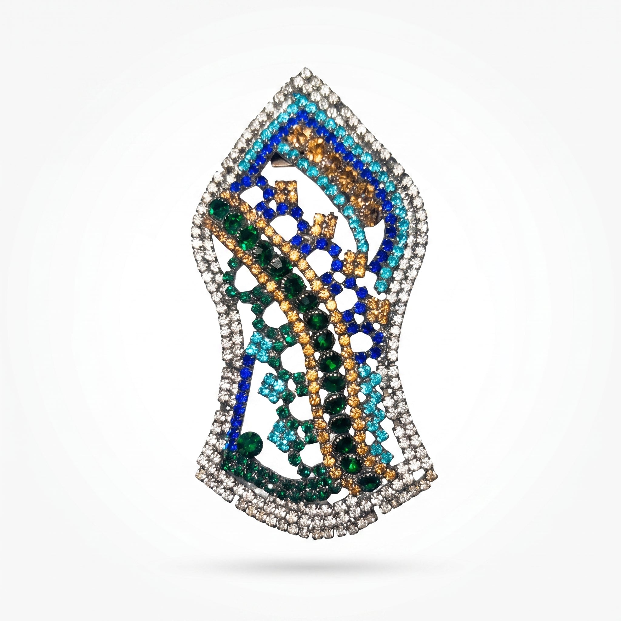 Elegant Naalain Shareef Stone Badge for Turbans, Kurtas & Sherwani